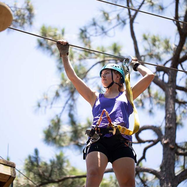 Brevard Zoo zipline on Tree Top Trek