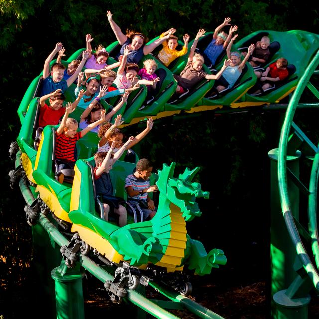 Dragon ride at LEGOLAND Florida Resort