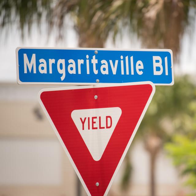 Sunset Walk at Margaritaville Resort Orlando margaritavile sign