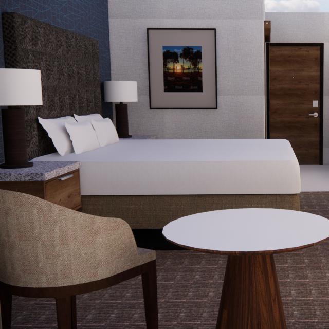 Drury Plaza Hotel Orlando Lake Buena Vista deluxe king room rendering