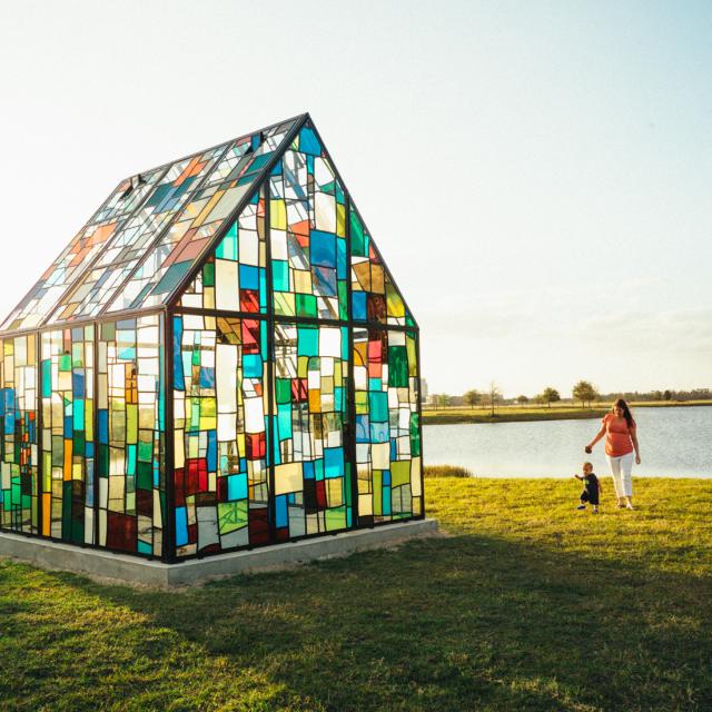 Glass House by Tom Fruin in Lake Nona