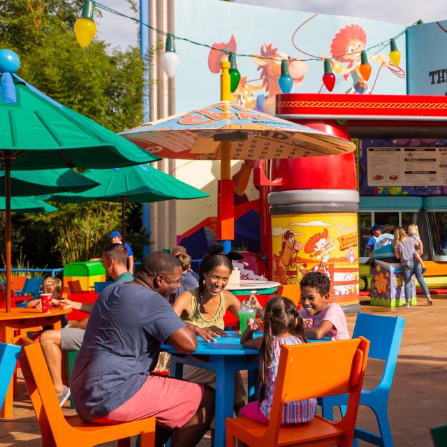 Woody's Lunch Box located in Toy Story Land at Disney's Hollywood Studios