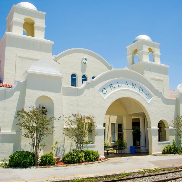 Amtrak train station in Sodo district