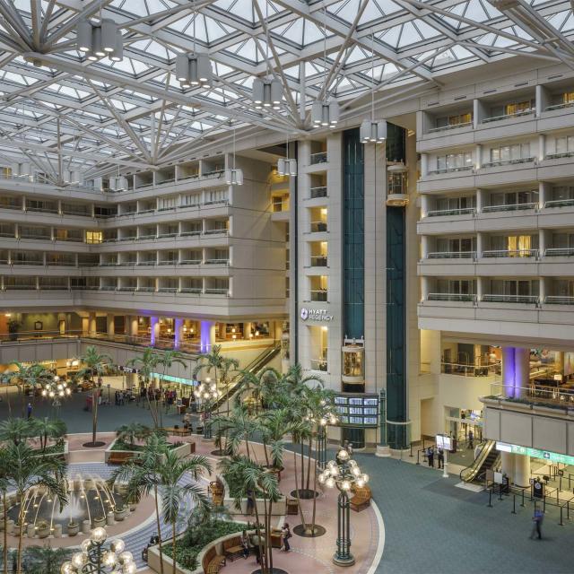 Hyatt Regency Orlando International Airport hotel atrium