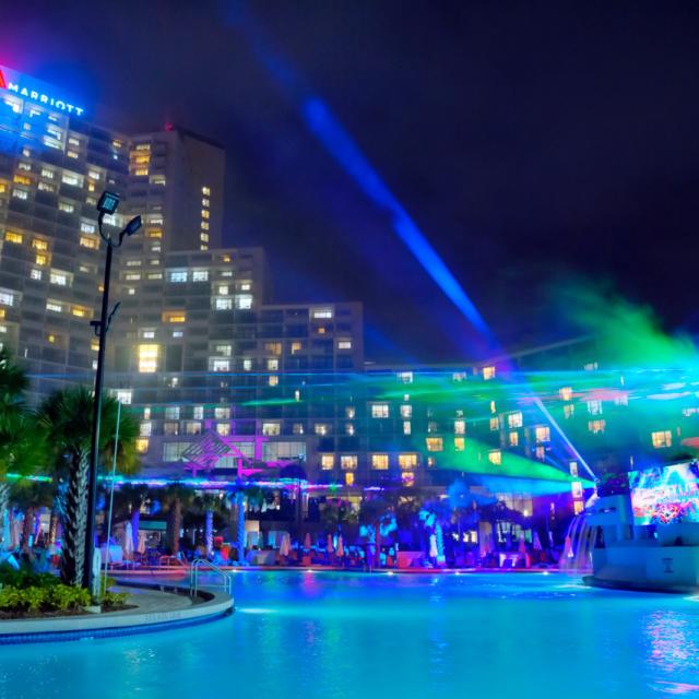 Orlando World Center Marriott laser show