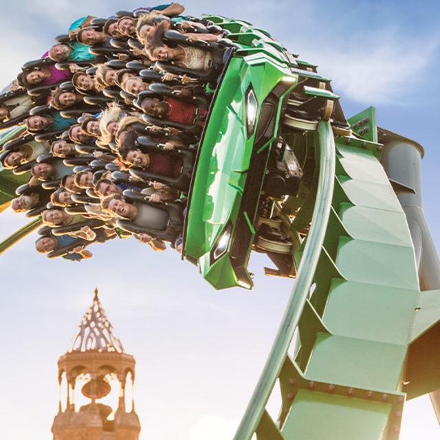 Incredible Hulk coaster at Universal's Islands of Adventure