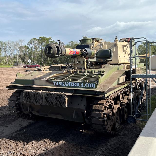 Tank America Media Event tank close up