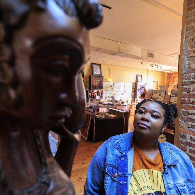 Influencer Katrina Dandridge visits Wells’Built Museum