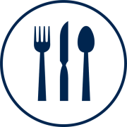 Visit Orlando Restaurants blue icon