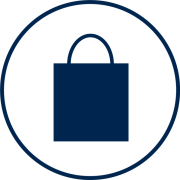 Visit Orlando Retail blue icon